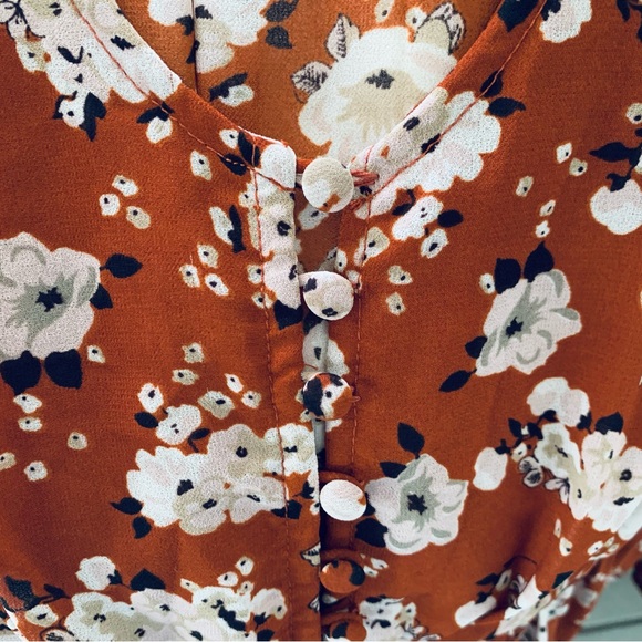 Spell Boho Maxi Hi-low Dress Burnt Ember floral print size XS - Picture 11 of 11